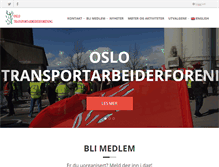 Tablet Screenshot of oslotransport.com